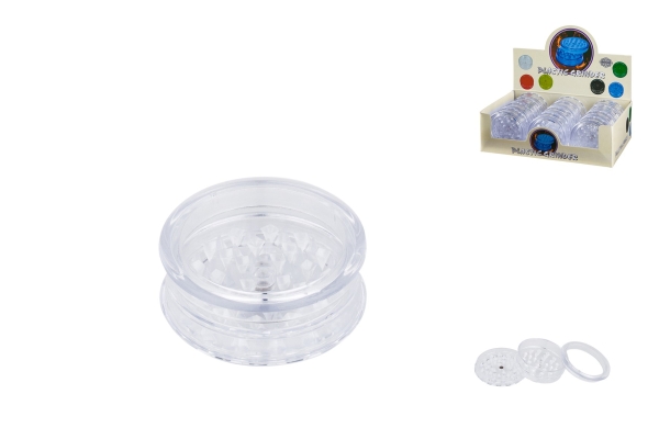 Plastikmühle Plastikgrinder Acrylgrinder transparent ø 49mm